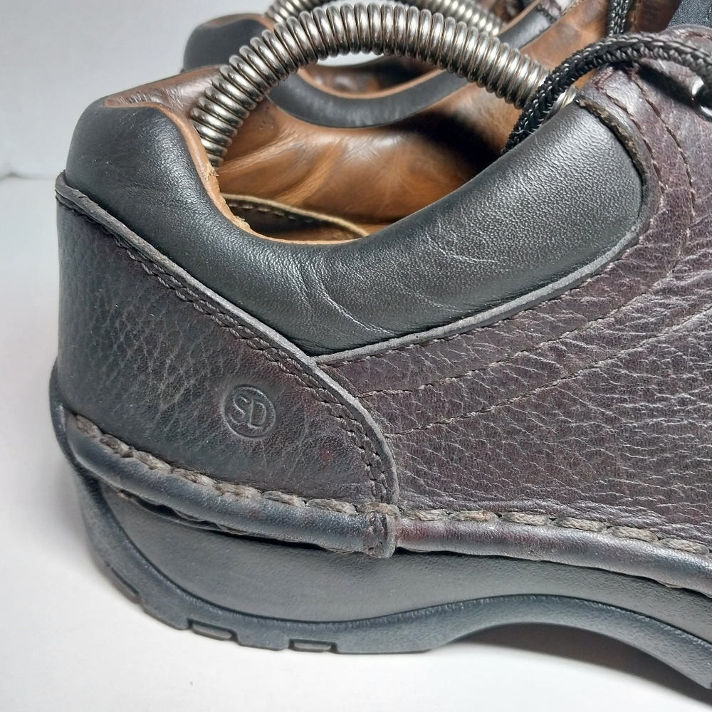 Red Wings Womens 8 Oxford Brown Leather Slip Resistant lace up steel toe shoes - Picture 6 of 16